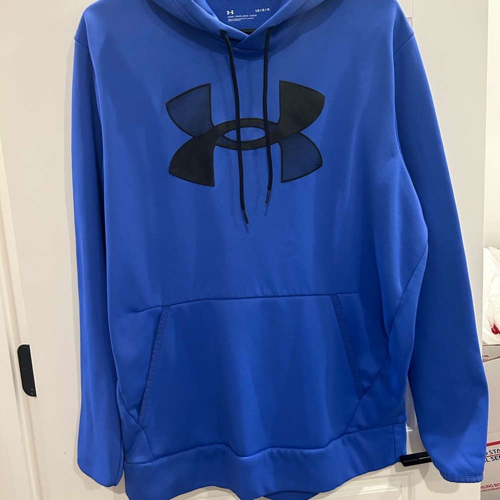 Under Armour Men's Blue Hoodie Loose Fit Size Large
